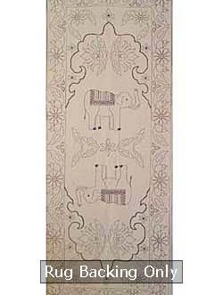 Persian Donay Elephant Runner mat  32″x 84″  Skeins- 79